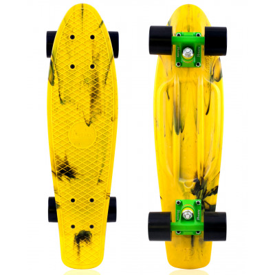 Penny Skateboards 22ʺ Marble Completo Amarelo/Verde/Preto